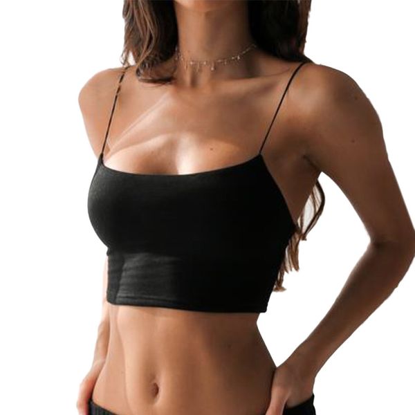 

сексуальные топы женские 2018 летние тренировки майка фитнес bralette бюстье топ без рукавов камзол крючком croptop bralet, White