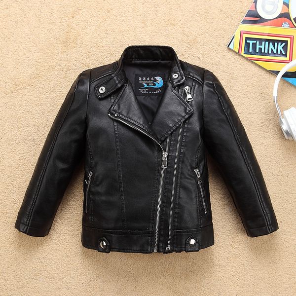 

cool water proof boys girls motor leather jacket for autumn spring kids thermal coat bicycle bomber children's clothing, Blue;gray
