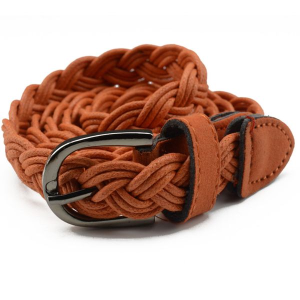 

1pc women's elegant belt fashion women mens belts braided straps men jeans wide girdle male casual belt, Black;brown