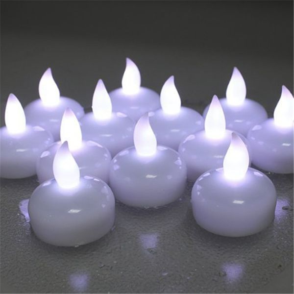 

36pcs Cool White Flameless Floating Candles For Wedding ,Romatic Decorative -Floating -Candles ,Water Candle For Wedding Decoration