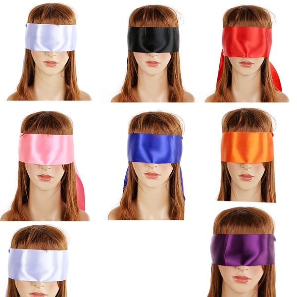 Brinquedos sexuais para casais SM Bondage Eyes Patch Cinturicular Blocto Sexy Masca Masque 1.5m Adulto Produtos Satin Fita