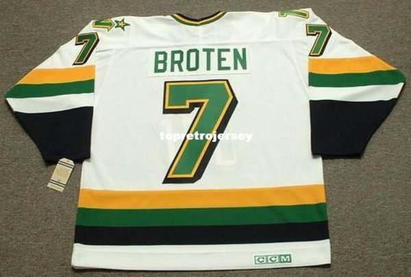 

wholesale mens neal broten minnesota north stars 1989 ccm vintage home retro hockey jersey, Black;red