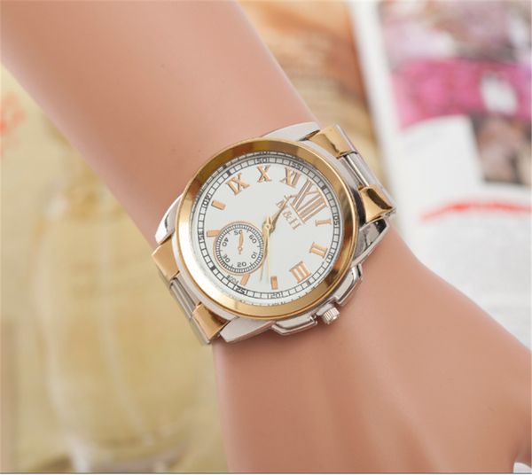 

wengle new fashion leisure business roman numerals alloy bracelet men women be applicable luxury dress quartz watch, Slivery;brown