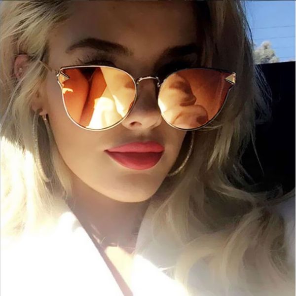 

metal frame cat eye women sunglasses female sun glasses shades designer alloy legs glasses feminino, White;black