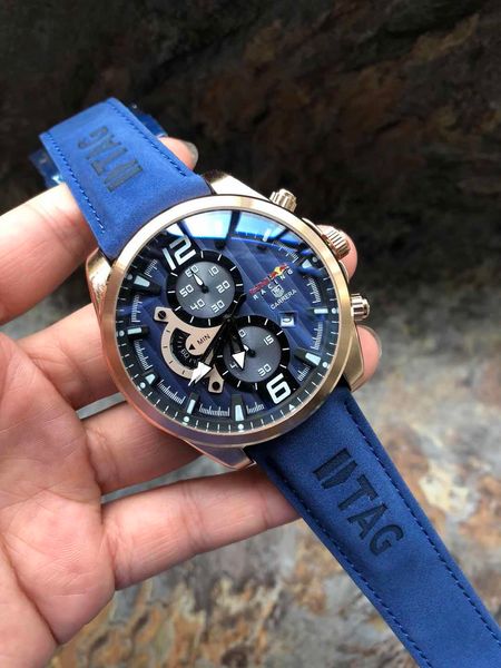 

2018 новый кожаный бренд роскошь мужская одежда часы, малый циферблат рабочий день,