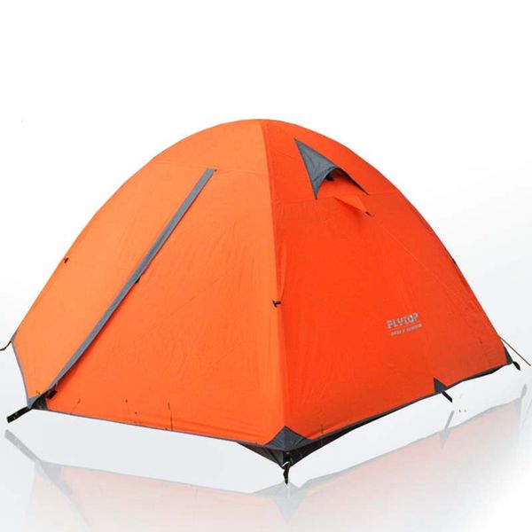 

flyultralight camping tent 3-4 person travel tents waterproof outdoor hiking travel aluminum alloy pole tents portable