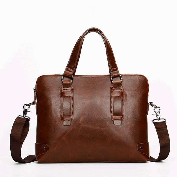 

new men messenger bag casual briefcase business shoulder leather messenger bags computer laphandbag men travel bags handbags