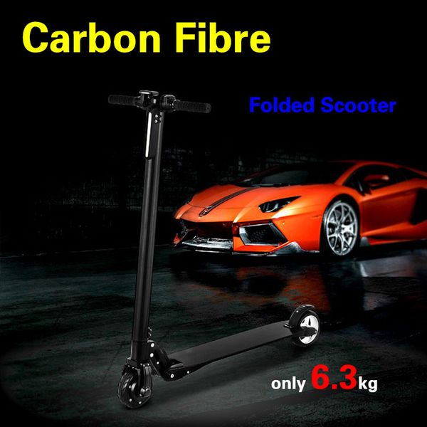 

Foldable electric cooter carbon fiber kateboard battery 8 8ah 10 4ah electrical bike with kick tand for children adult