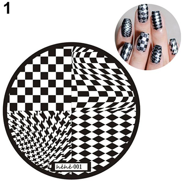

2016 13 designs nail art pattern stamp template image stamping plates diy manicure bgrt, White