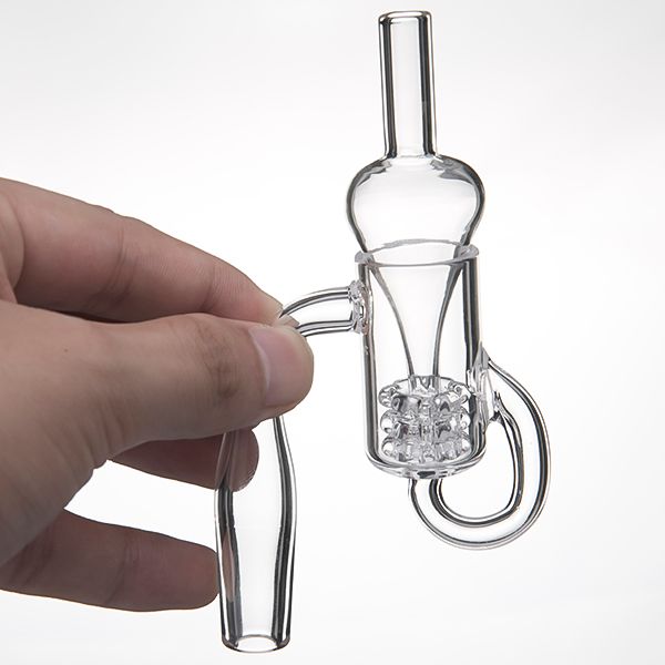 Diamond Knot Loop Fumar Quartz Banger Nail Glass Cap Carb Para Todas as Dab Oil Rigs Water Bongs