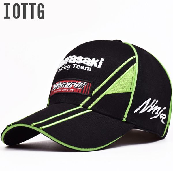 

IOTTG MOTO GP Kawasaki мотоцикл бейсболка высокое качество 3D вышитые ниндзя 76 гоночные шляпы Casquette Росси Спорт ВС шляпа