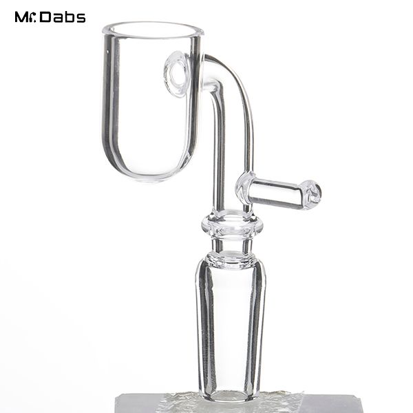 Banger al quarzo piatto elettronico E-nail con fondo tondo Accessori per fumatori Per serpentina di riscaldamento da 20 mm Bong in vetro Tubi per acqua Dab Oil Rigs