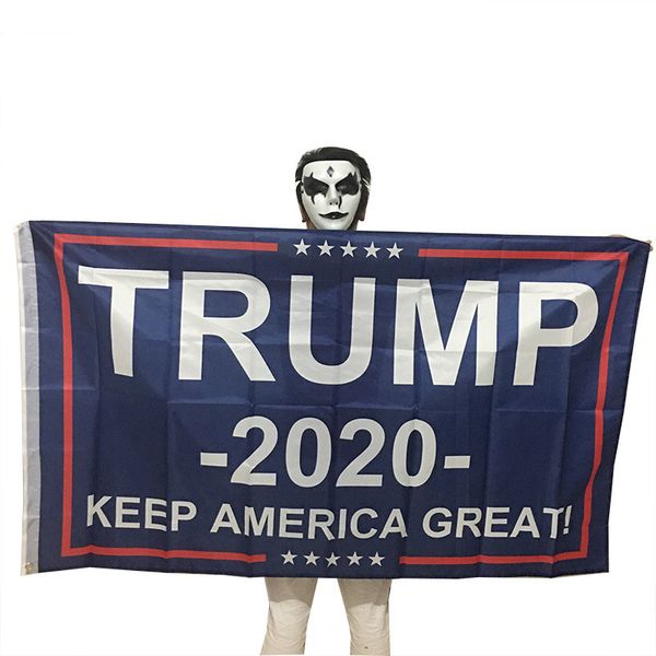 

trump 2020 flag print keep america great banner decor for president usa american election no more bullshirt donald flag 90x150cm quality, Silver