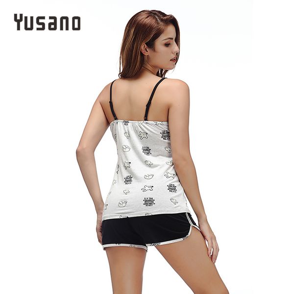 

women nightwear pyjama femme pajamas animal sleeveless hollow out blue black sleepwear girl cotton shorts, Red;black