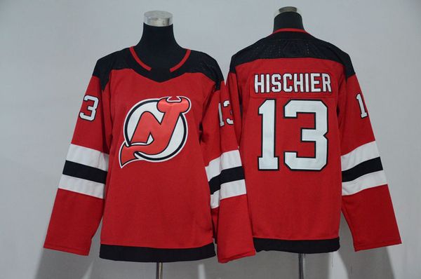 

13 Nico Hischier Jersey Women Youth Men 2017-2018 Season New Jersey Devils Hockey Jerseys Stitched New Jerseys