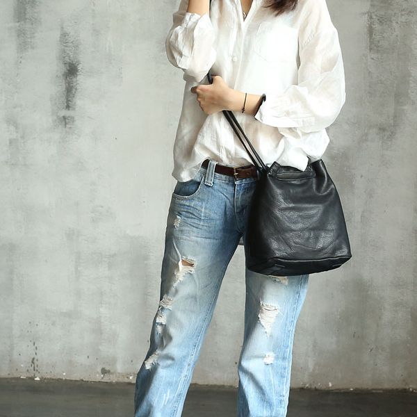 

vendange retro lady bag cowleather bucket shoulder bag/ handbag/ messenger bag 2383