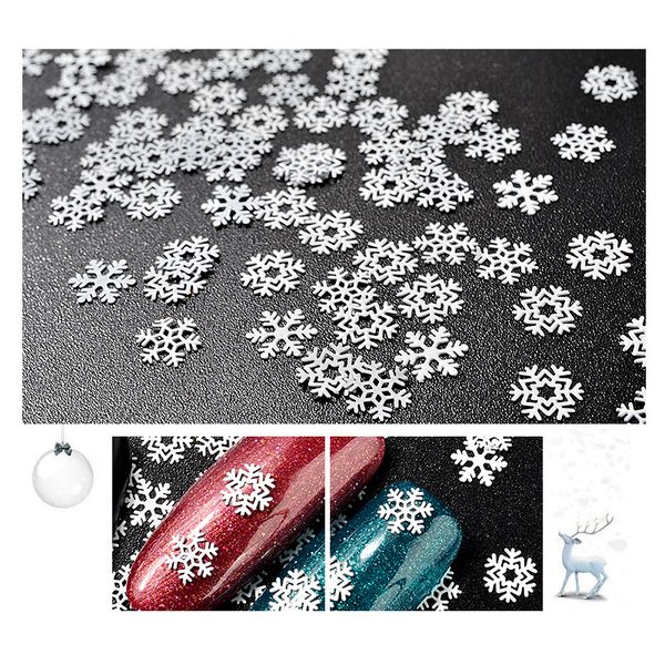 

white snowflake nail decoration christmas metal slice sequins diy nail art accessories mix 3 designs, Silver;gold