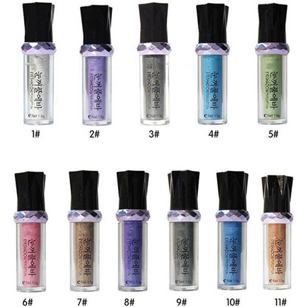 

women fashion makeup glitter eyeshadow rollers pigment loose powder eye shadow