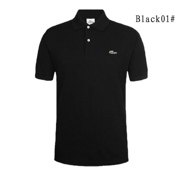 

Style Fashion embroidery Polo Shirts Men Pure Cotton Short Sleeve Solid Polo Shirt Men's Casual Dress Brand Size S-5XL Free Shipping