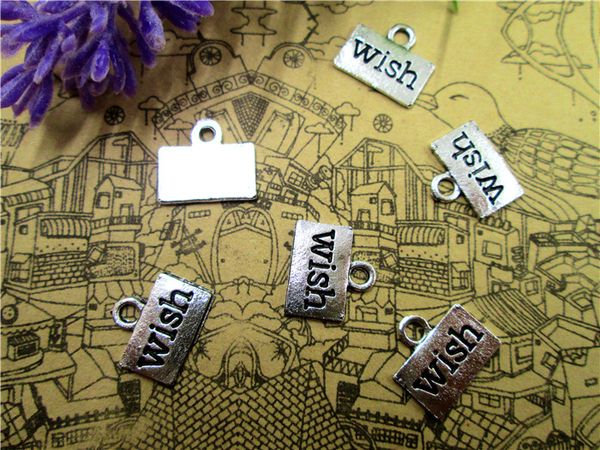 

90pcs - charms, antique silver pendants or charm, jewelry making findings, handmade accessories 13x10mm, Bronze;silver