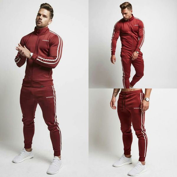 

Wholesale 2018 New Trends Men's New Suit Trousers Men's Autumn and Winter Sports Striped Trousers Men Breathable Casual Pants