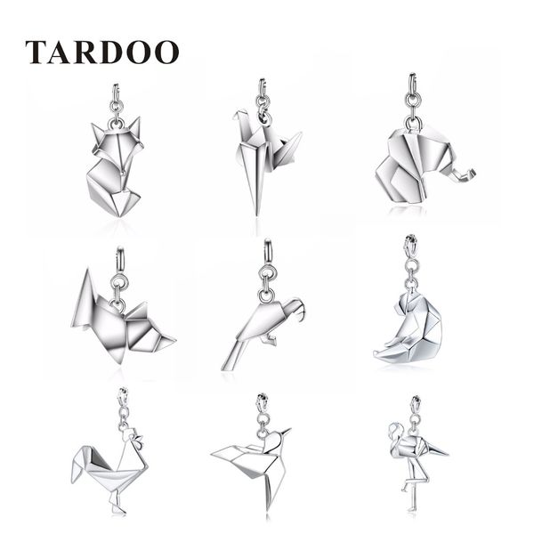 

tardoo diy genuine 925 sterling silver pendants statement cute animal necklace accessories jewelry christmas gift for women, Blue;slivery