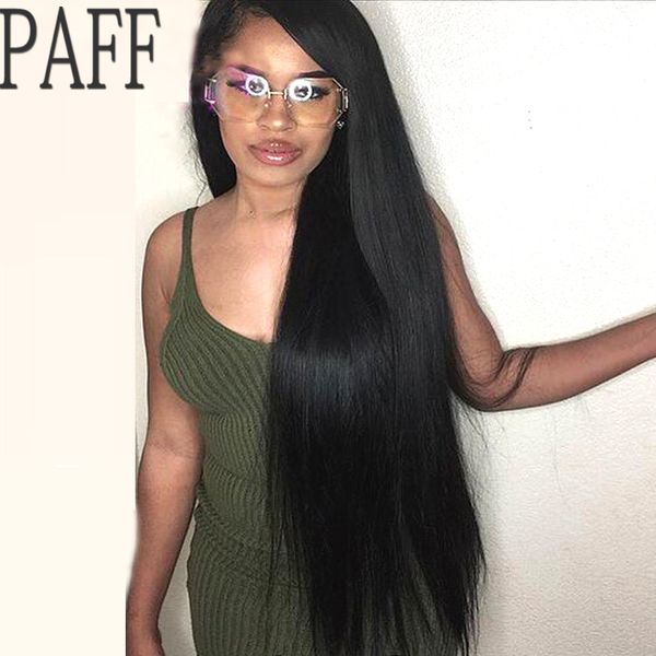 

36c lace front human hair wigs silky straight peruvian glueless virgin hair wig with middle part baby for black women