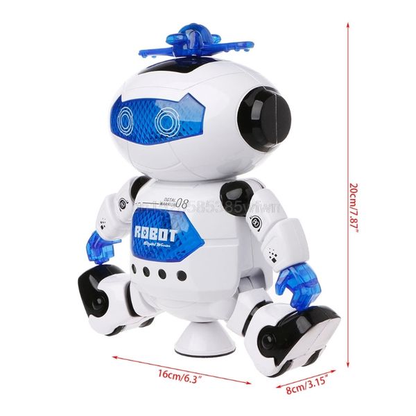 Electronic Walking Dancing Robot Toys With Music Lightening For