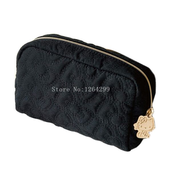 

new fashion hello kitty girls kids black cosmetic bags cases for children