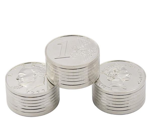 Neuer dreischichtiger 50-mm-Silbermünzen-Zigarettenanzünder aus Zinklegierung