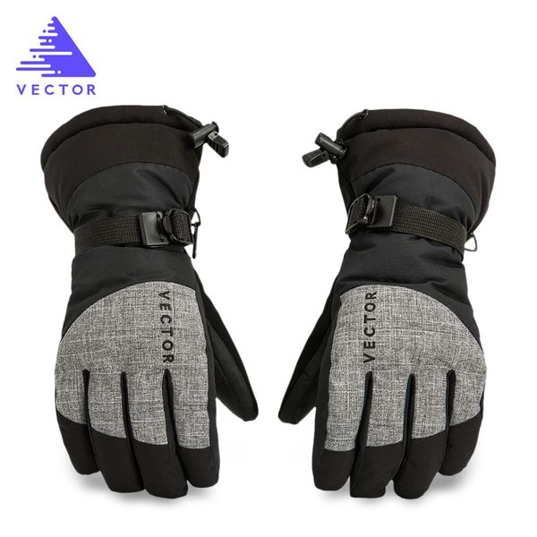 

vector windproof water resistant winter warm skiing snowboarding gloves perfect for hiking, climbing, skating and cycling, Black