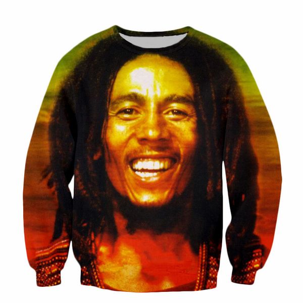 

fashion reggae star bob marley 3d print sweats fashion clothing women men sweatshirt casual pullovers k220, Black