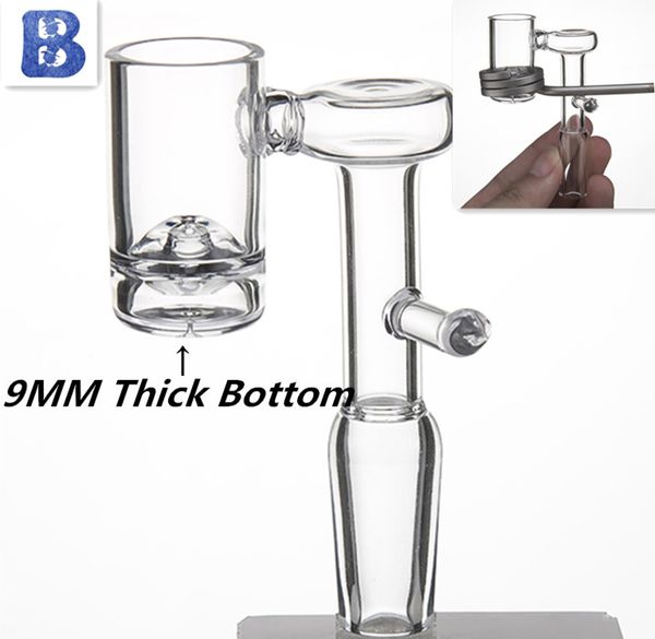 

9мм толстым дном кварц Enail вулканического ядра электрический кварц Banger ногтей диаметр 19.5 мм 20мм змеевик 14мм 18мм мужской женский