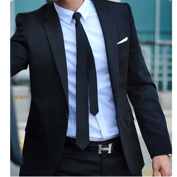 

slim suit men plus thick warm winter korean style business men suit jackets wedding suits for jackets, White;black