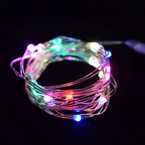 

0leds 2m string copper wire holiday fairy lights lamp party xmas decoration new