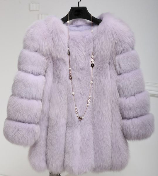 Новая модная женская зимняя куртка из искусственного меха EleThick теплая верхняя одежда средней длины куртка из искусственного меха S-3XL для девочек