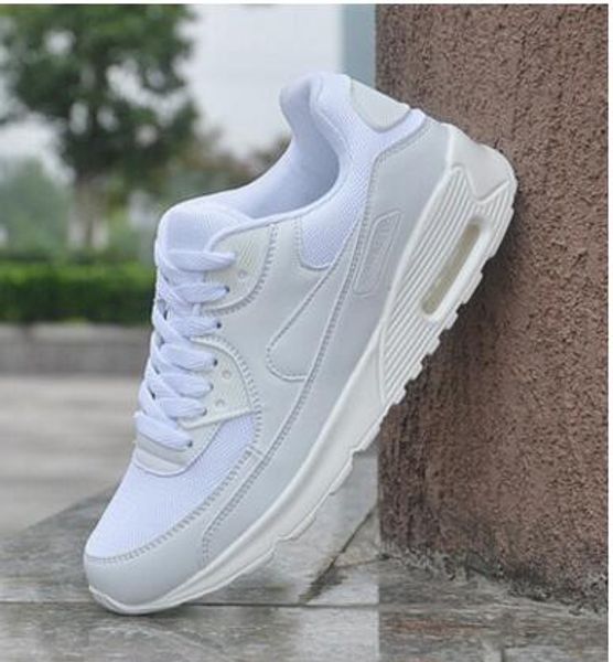 

Mens Sneakers Shoes classic 90 Men and women Running Shoes Black Red White Sports Trainer Air Cushion Surface Breathable Sports Shoes 36-44