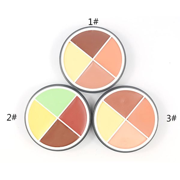 

music flower new women's natural concealer palette makeup contour pro 4 color cream camouflage concealer