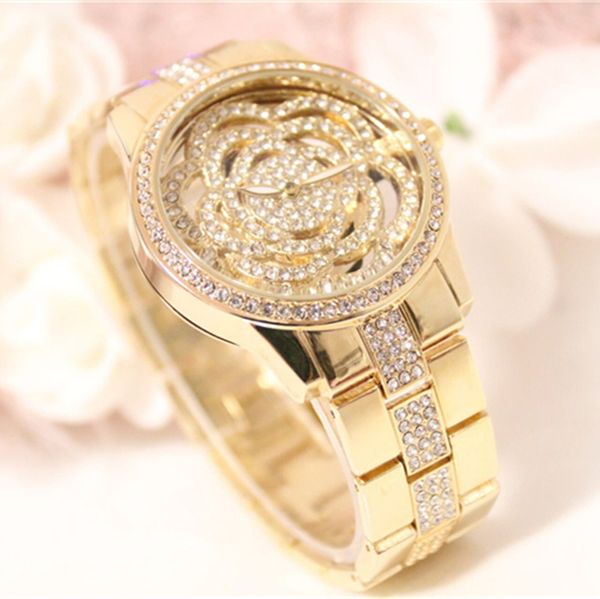 

new 2018 fashion casual clock silver bracelet watch women rhinestone watches women's elegant quartz watches women's wrist, Slivery;brown