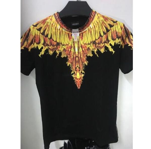 

2018 ss Marcelo Burlon T Shirts Men Women Italy County Of Milan Feather Wings MB T-shirt RODEO MAGAZINE Tee Marcelo Burlon T Shirts