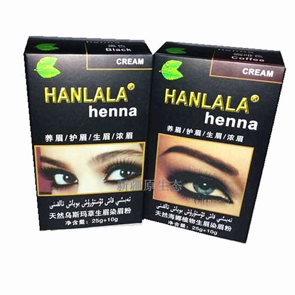 

hanlala professional henna color cream for eyebrows tint kit set natural henna eyebrow dye brown black para sobrancelha