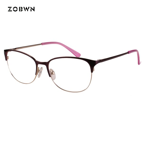 

zobwn cat eye glasses women 2018 fashion vintage glasses oculos sem grau oculos de grau femininos for myopia reading gafas, Silver