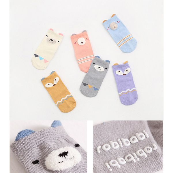 Baby unter 6 Jahren Cartoon-Socken Winter verdicken Babysocken halten den Fuß warm Abdeckung für Kinder 6 Stile Tiere