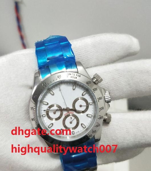 

Top Quality Luxury AAA Men's Watch 116520 ETA Automatic Mechanical NO Chronograph 40mm White Dial Men Sport Bussiness Watches Wristwath