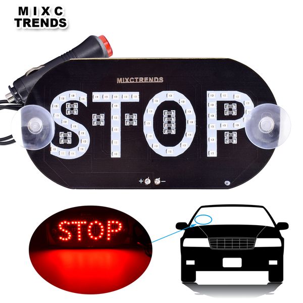 

1pcs spanel led sign light for 12v car roof windshield window sled sign decor warning light with cigarette lighter