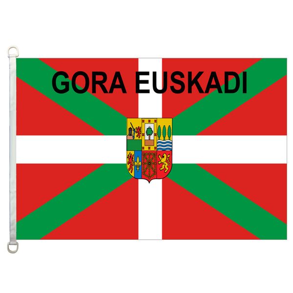 

good flag]basque country gora euskadi flags banner 3x5ft-90x150cm 100% polyester country flags, 110gsm warp knitted fabric outdoor flag