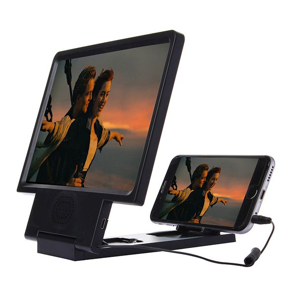 

foldable mobile phone 3 times 3d enlarged screen magnifier eyes protection display 3d video screen amplifier expander stand bracket