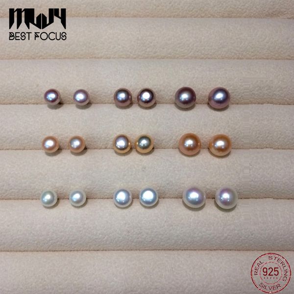 

Жемчужные серьги 925 стерлингового серебра ювелирные изделия для женщин 3 Цвет 6-9 м