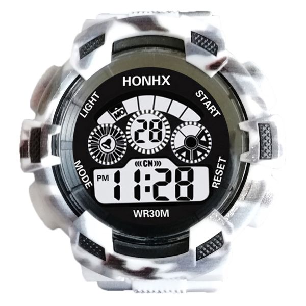 

luxury men analog digital army sport led waterproof wrist watch 8.7, Slivery;brown
