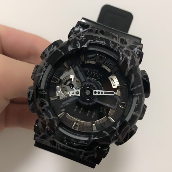 

2018-pop men's summer sports watch LED waterproof climbing digital vibration men's 110 watch all pointers work original box